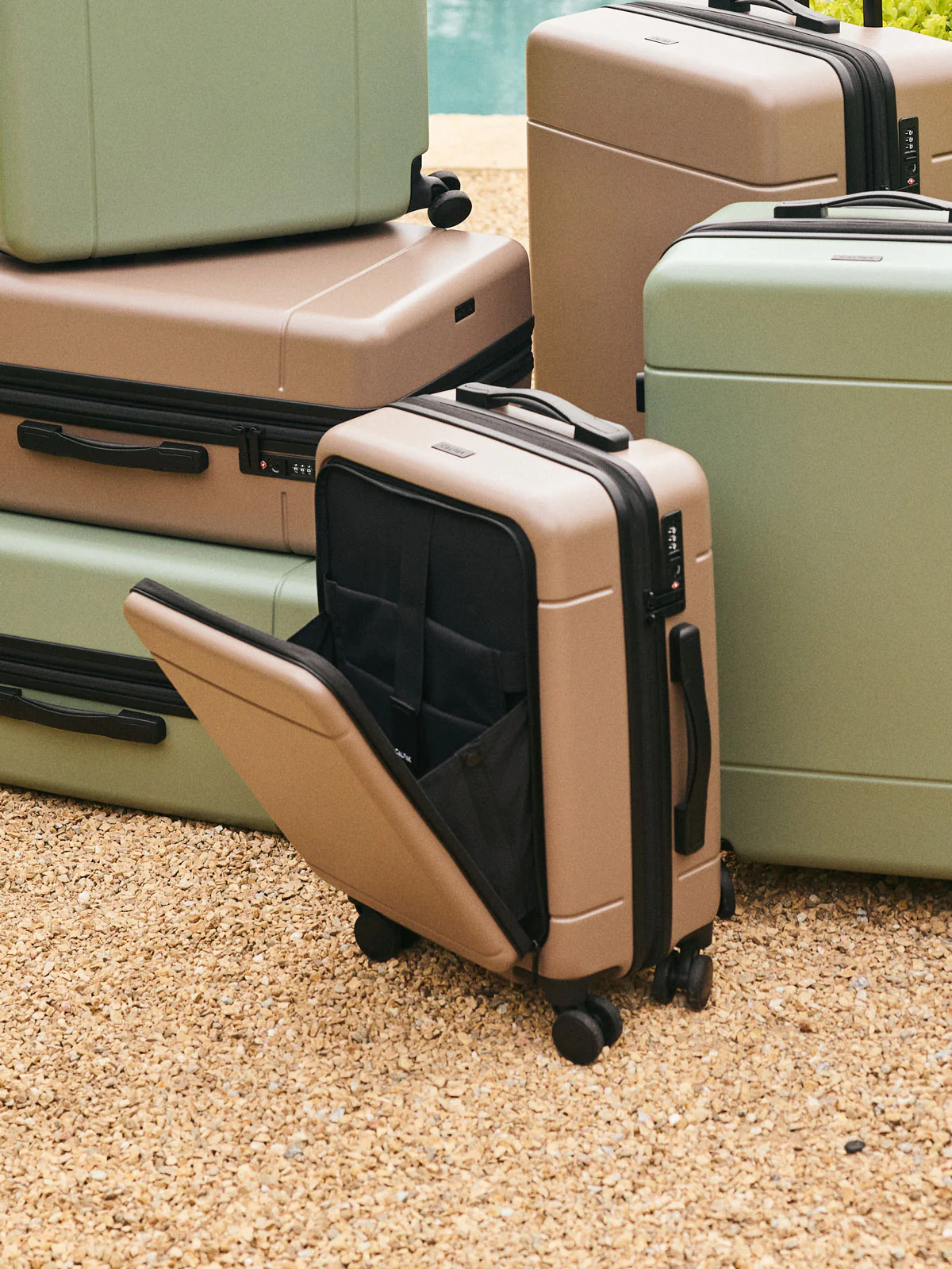 Hue Front Pocket Carry-On Luggage - Image 103